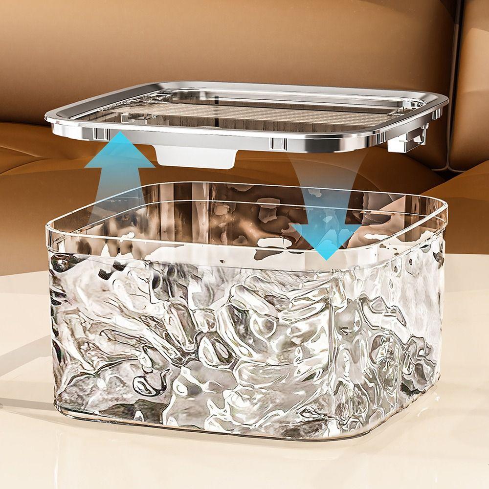 Push-type Jewelry Box Large Capacity Desktop Trash Can  for Headband Bows Cotton Swab Organization