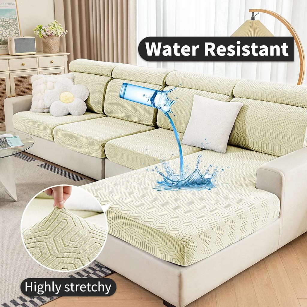 Stretch Jacquard Sofa Seat Covers Waterproof Sofa Cover for Living Room for Living Room L-shape Corner Armchair Sofa Slipcover