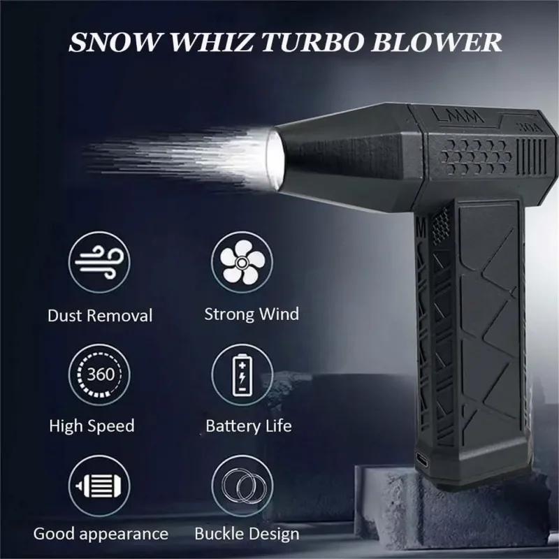 Mini Turbo Jet Fan Electric Air Duster Adjustable wind speed Turbo Violent Blower Rechargeable with Light Car Cleaning Tools