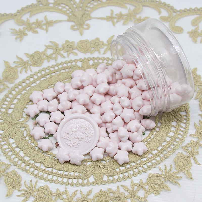 1000g Macaron Series Star Enamel Wax Grains Cute Style Wax Material DIY Greeting Card Party Invitation Decoration Supplies