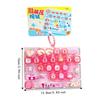 26-Key Mini Keyboard Pendant Transparent Dual-Tone Keyboard Keychain  Kids Bag Pendant