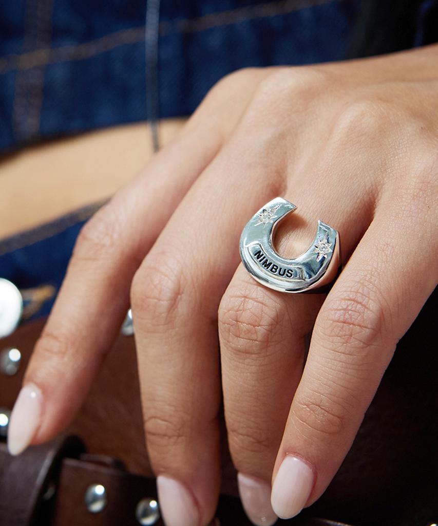 Nimbus Sparkle Horse Shoe Ring (Large)