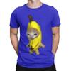 Banana Kitten Novelty Graphic 100 Cotton Tshirt Meme Tops Tees For Unisex