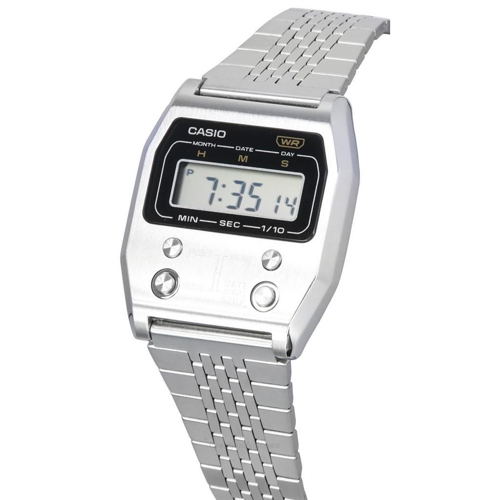 Casio Vintage Digital Stainless Steel Quartz A1100D-1 Unisex Watch