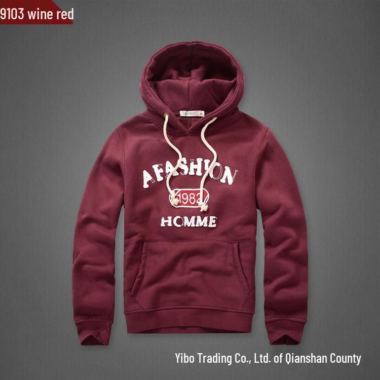 2025 Men s Autumn/Winter Fleece-Lined Thick Hoodie - Teen Sports Casual Trendy Outerwear Size 3XL