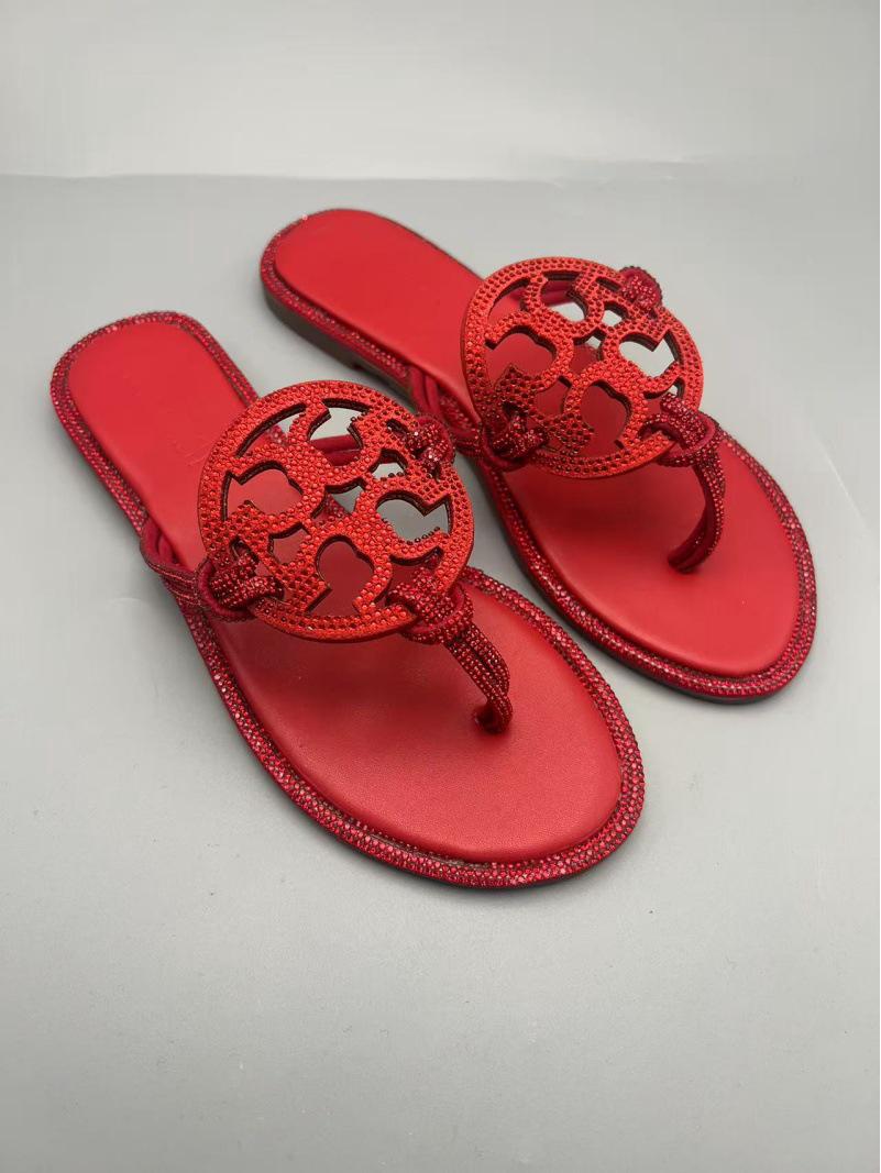 

Women s Summer Rhinestone Thong Sandals: Fashionable, Versatile, Clip-Toe, Outdoor Flats 39