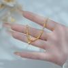 Xiaohongshu Super Sparkle Gold Bead Bracelet for Women – Elegant and Versatile Fashion Jewelry.