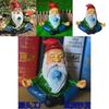 Charming Resin Gnome Meditation Figurine With Bird For Zen Garden Decoration