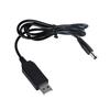 Compact USB 5V to 1.5V 5.5mmx2.1mm DC5521 Plug Charging Cable Power Wire for 1.5V LED Light Watch Toy Clock