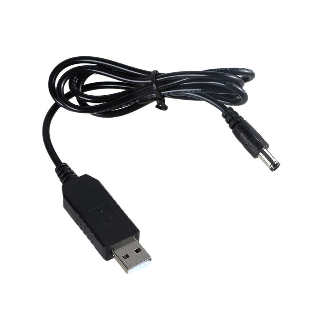 Compact USB 5V to 1.5V 5.5mmx2.1mm DC5521 Plug Charging Cable Power Wire for 1.5V LED Light Watch Toy Clock