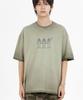 BY.L Monster Skeleton Pigment Short Sleeve T-Shirt Khaki