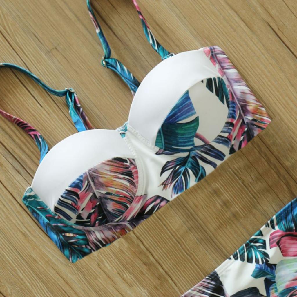 Boho modelující plavky dvoudílná sada bikin velikost XL Boho modelující plavky dvoudílná sada bikin velikost M