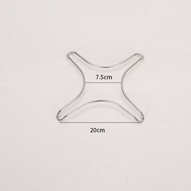 Cast Iron Four-Prong Trivet for Small Milk Pot - Gas Stove Rack Accessory