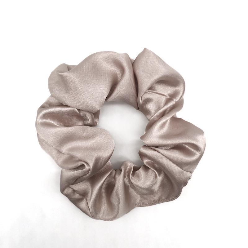 Vintage French Satin Silk Hair Tie - Retro Versatile Accessory