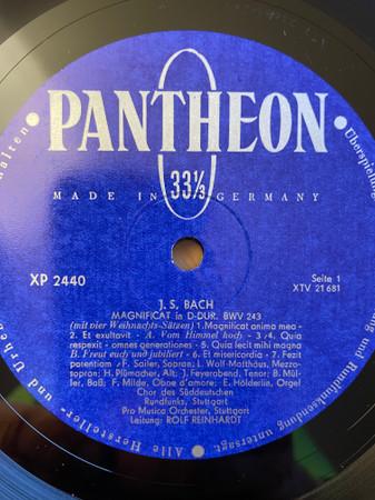 

LP Record J.S. BACH - Magnificat in D-Dur, BWV 243 XP2440 Pantheon Germany Classical Used