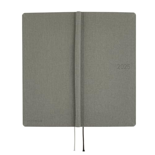 Hobonichi Techo 2025 Weeks Farben/Rauchgrau Start im Januar Wochenheft Wochenseite Links Schmal Hochformat