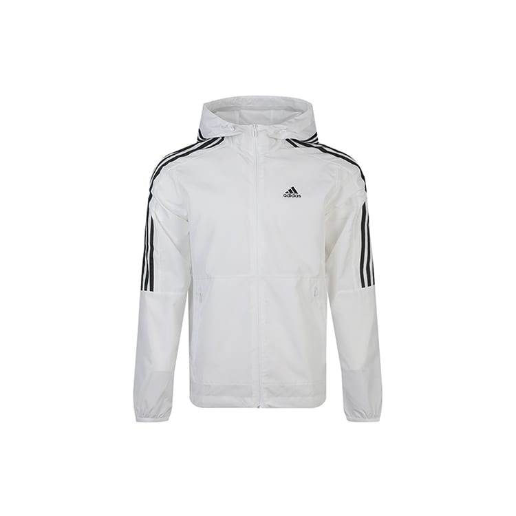 adidas Jackets Men's White Hooded Moderate Other FT2833