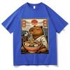 RaUnisex Funny TShirt Japanese Unisexga Graphic Print Unisex Casual Summer Streetwear T Shirts Fashion Loose Clothing Y2K Oversized Tops