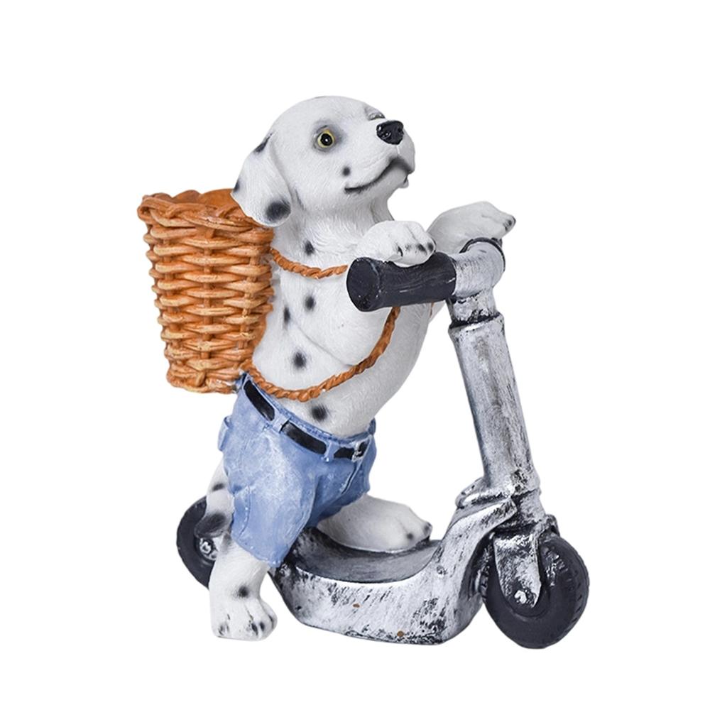Scooter Puppy Resin Craft Ornaments