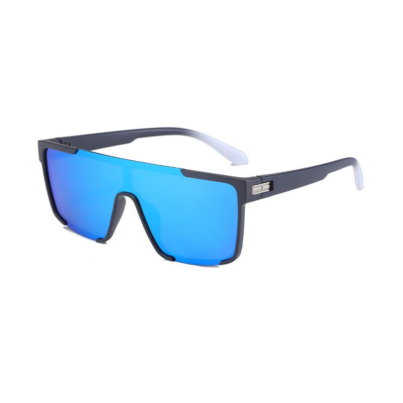 European and American One-piece Windproof Glasses, Colorful Men's and Women's Sunglasses, Sports Sunglasses, Trendy Cycling Sunglasses