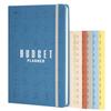 Productivity Planner - A5 Vegan Leather Hard Bound Yearly Planner with Undated Monthly Planners, Sticker Sheets, Pocket