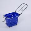 Plastic Shopping Trolley Basket with Wheels