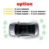 New LED Parking Sensor System Backlight Parktronic Monitor Display Kit Backup Detector Assistant 4 Probes