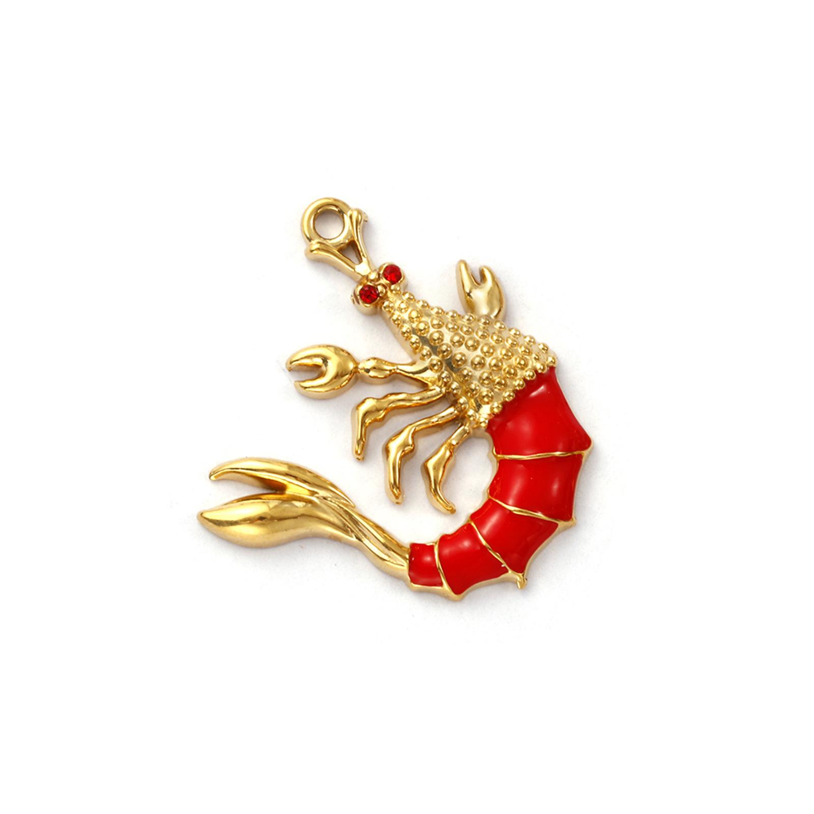

1 Piece 304 Stainless Steel Charms 18K Gold Plated Starfish Shell Jellyfish Mermaid Pendant For DIY Necklace Jewelry Making