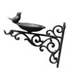 Nordic Styles Cast Iron Bird Feeder Wall Mounted Wild Bird Feeding Station Ornaments For Garden Balcony Yard Decoration P9YB
