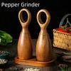 2 Stück Keramikkern Pfeffer Salz Mahlflasche mit Aufbewahrungsbasis Pfeffermühle Kochen