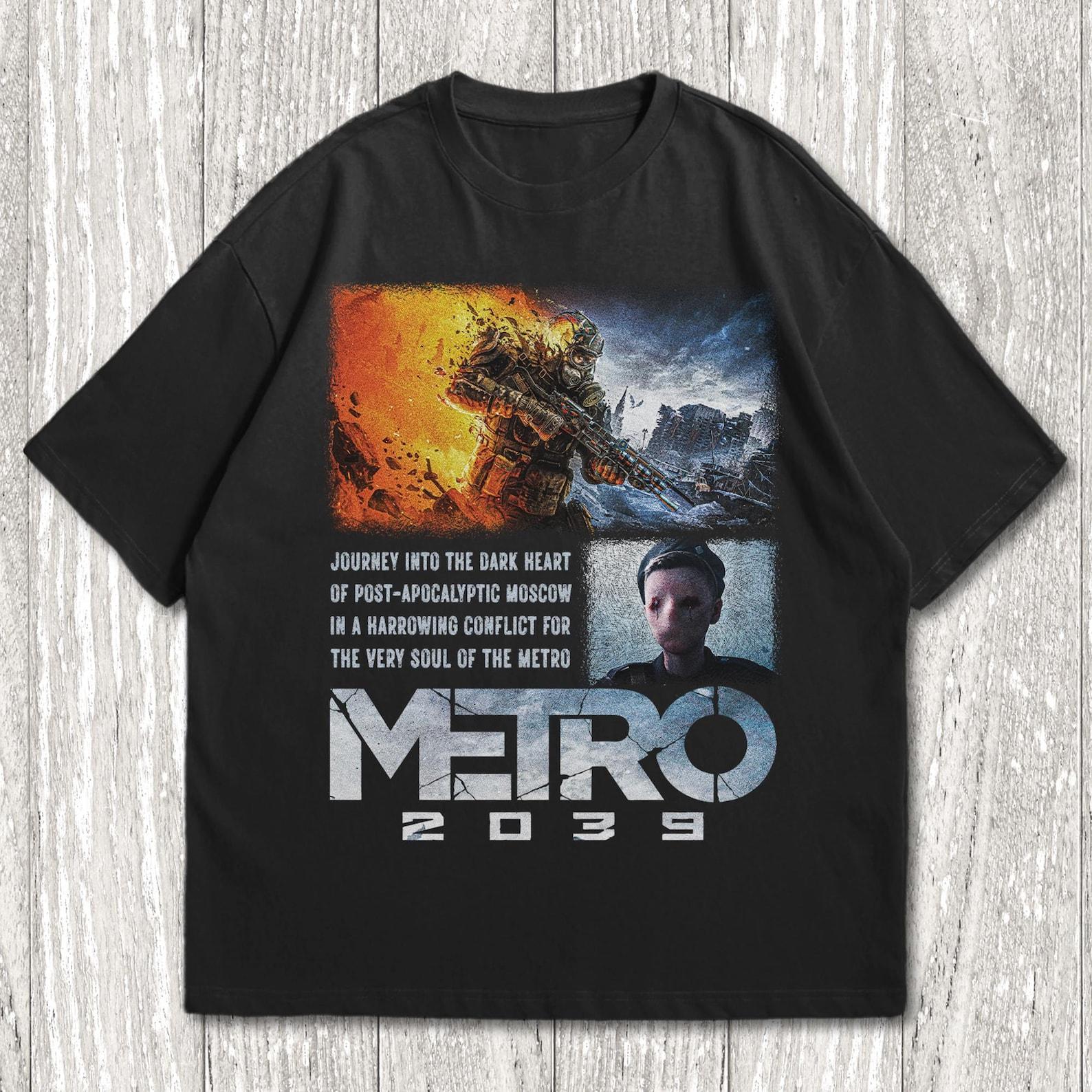 Metro 2039 T-Shirt, Horror Video Game Merchm Shouter Video Game Shirt XL