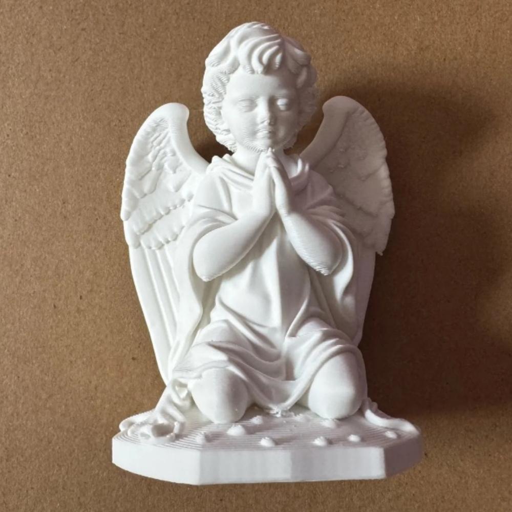 1 3D Printed Prayer Angel Statue, Kneeling Prayer Angel Sculpture Ornament, Angel Girl Decoration Ornament Artistic Angel Statue