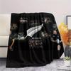 All Blacks,pattern Flannel Blanket, High quality Comfortable for All Seasons, Home Decor, Warmth and Comfort, Perfect for Gifts.