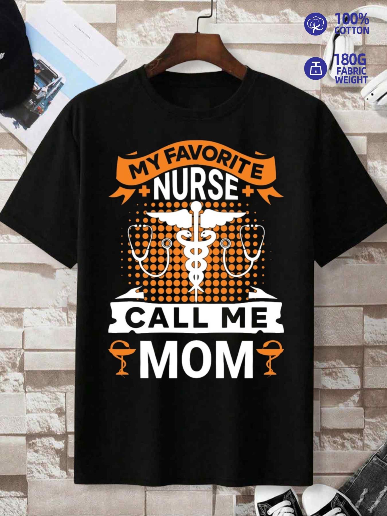 Men s T-Shirt Y2K Nurse Mom Black 4XL