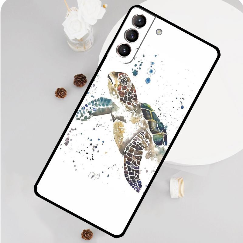 Ocean Sea Turtle Phone Case For Samsung Galaxy S26 S23 Ultra S20 S21 S22 S24 S25 Plus S10 S25 FE Funda Cover