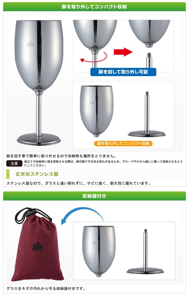 Logos Stainless Steel Wine Glass 81285112