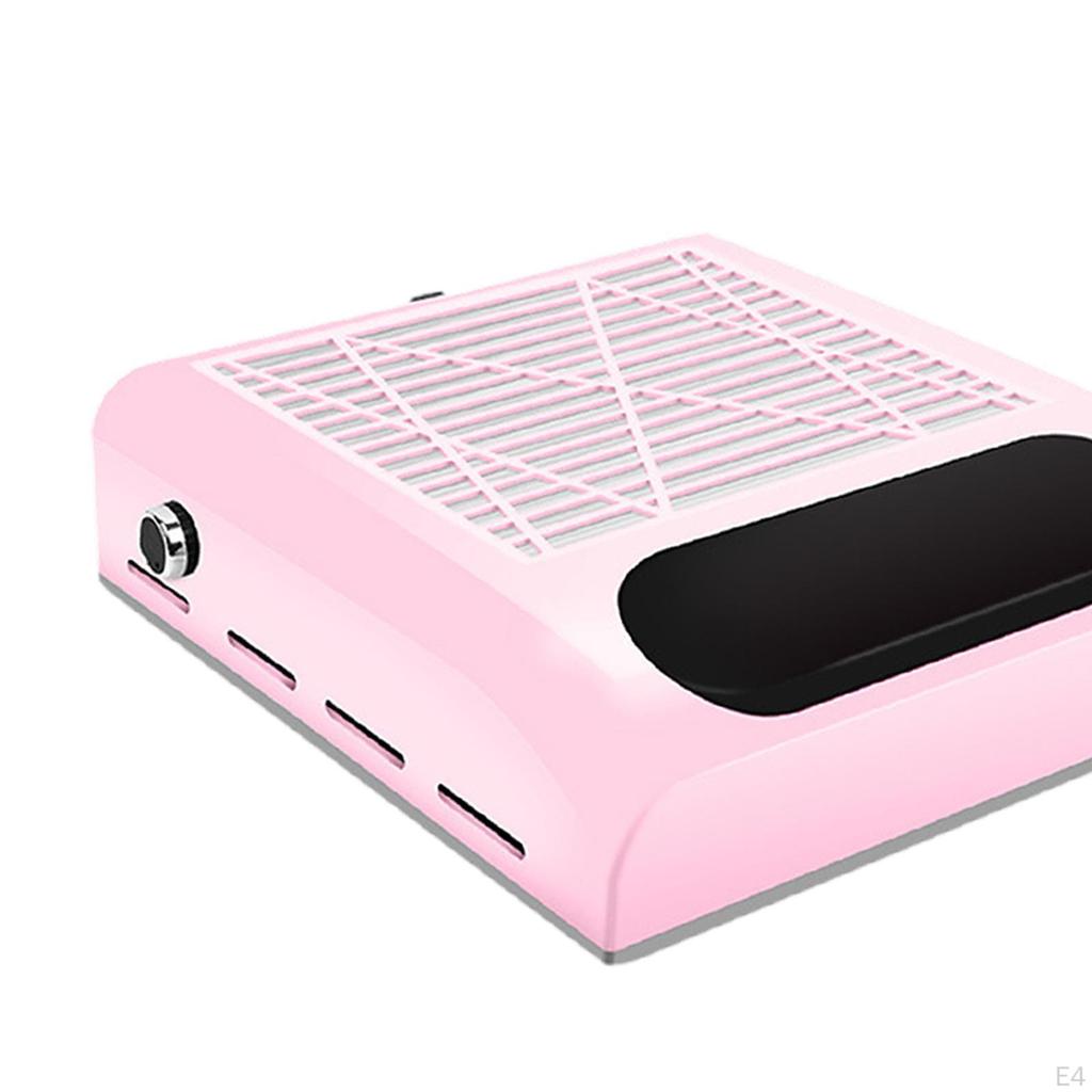 Nail Vacuum Dust Collector Fan Powerful Low Noise for Acrylic Polishing White Black