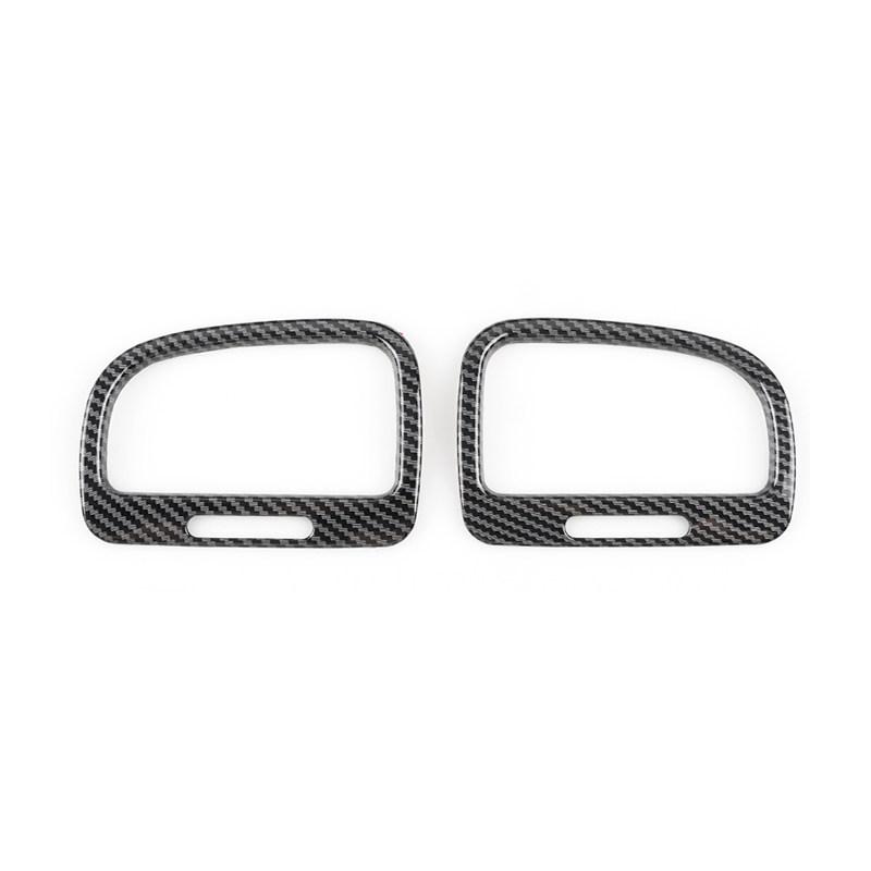 

For VW Golf 6 MK6 2008-2013 Car Accessories ABS Central Control Dashboard Panel Air Outlet Vent Cover Trim Carbon Fiber Pattern side 2pcs