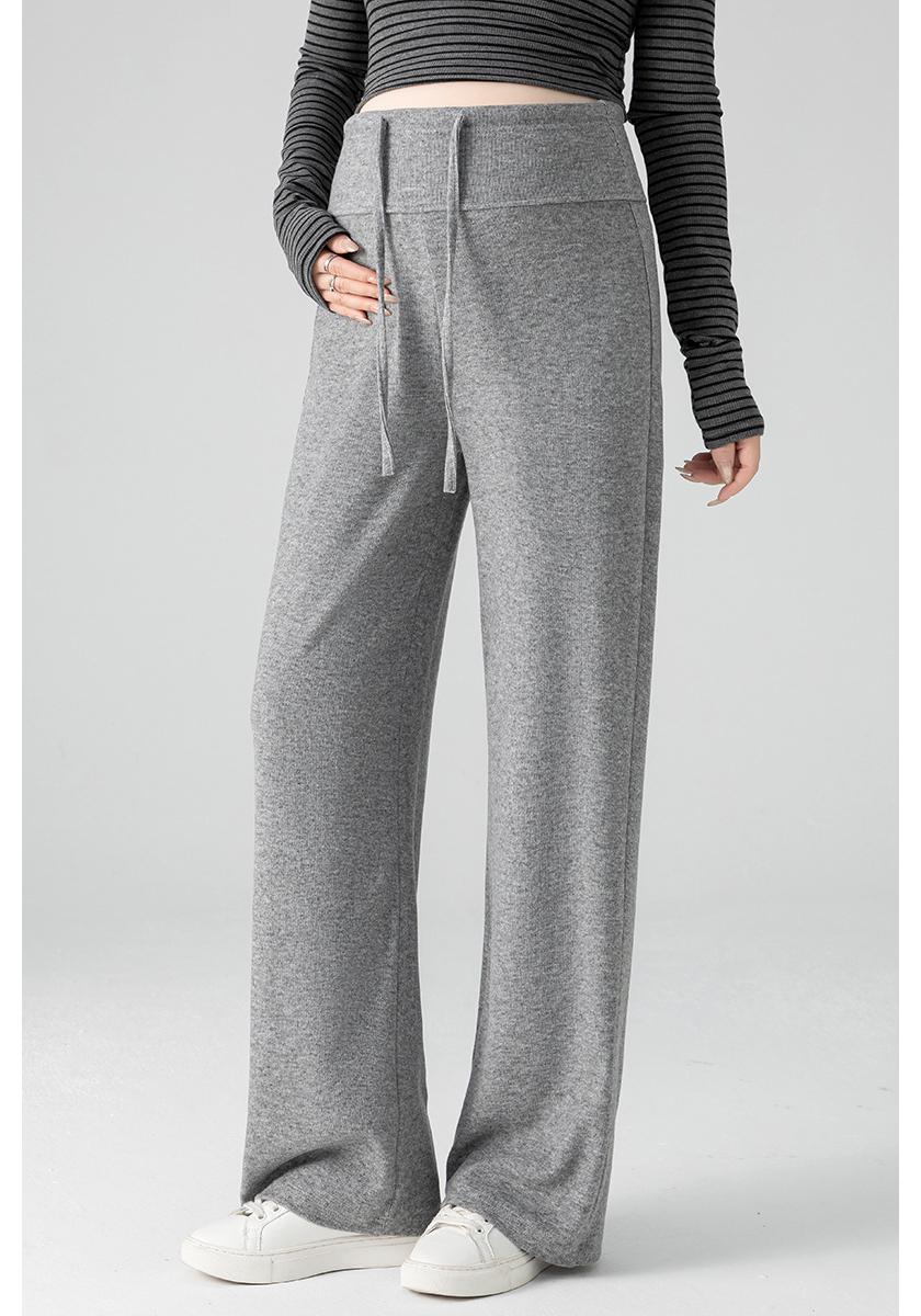 

Spring/Summer 2026: Soft, Loose, Wide-Leg Maternity Pants for Outdoors with Versatile Drape XL світло-сірий колір