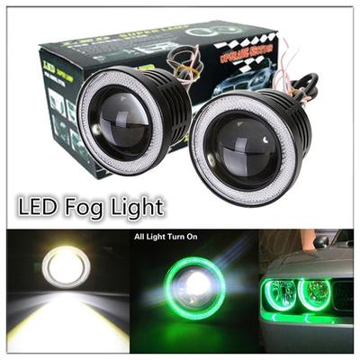 2 Stücke/1 Stück Auto Universal Modifikation LED Angel Eye Nebelscheinwerfer Montage Highlights Tagfahrlicht für SUV Offroad