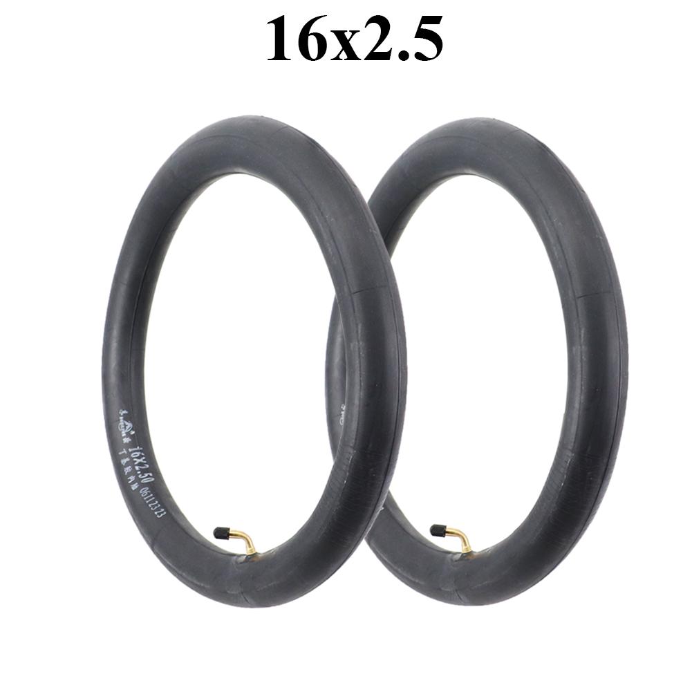 2PCS Electric Vehicle Parts 16x2.50 16x2.5 Butyl Rubber Inner Tube 16*2.50 Inner Tire 16 Inch Inner Camera