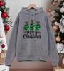 Merry Christmas Bow Trees Printing Hoody Men All-Match Autumn Sportswear Oversized Comics Streetwear Casual Fleece Hoodies