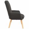 Armchair Dark Gray 63 x 67 x 94 cm Fabric and Plywood