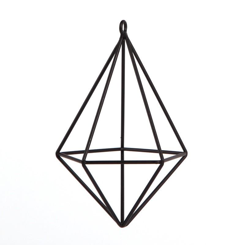 

Настенное украшение подвесной металлический геометрический воздушный цветочный горшок держатель кронштейн чёрный