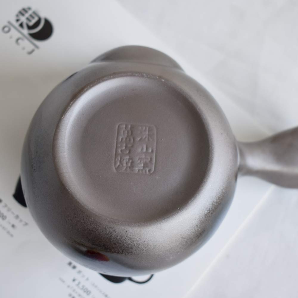 Specially Crafted Rounded Teapot with a Ruri Made In Japan by Banko Ware Glaze, 450ml,
