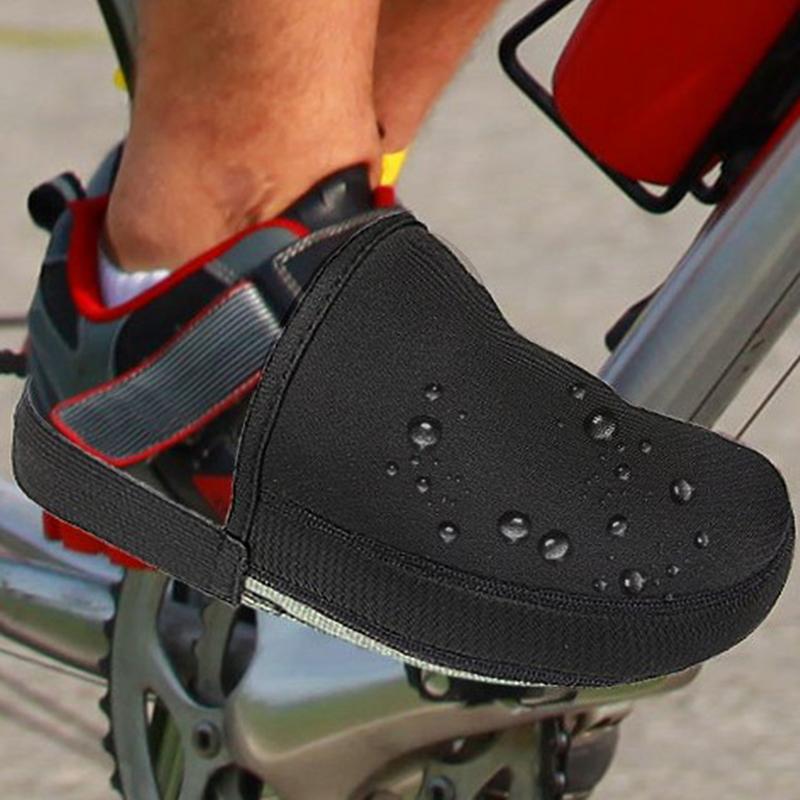 Outdoor Windproof Warmer Cycling Shoe Covers Hollow Bottom Heel Ribbon Prevent Falling Off Winter Cycling Gear Accessories