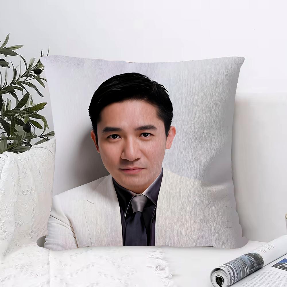 Tony Leung Chiuwai Cushion Cover Piece Short Plush Pillowcase Soft and Washable Mostly Used for Sofa Car