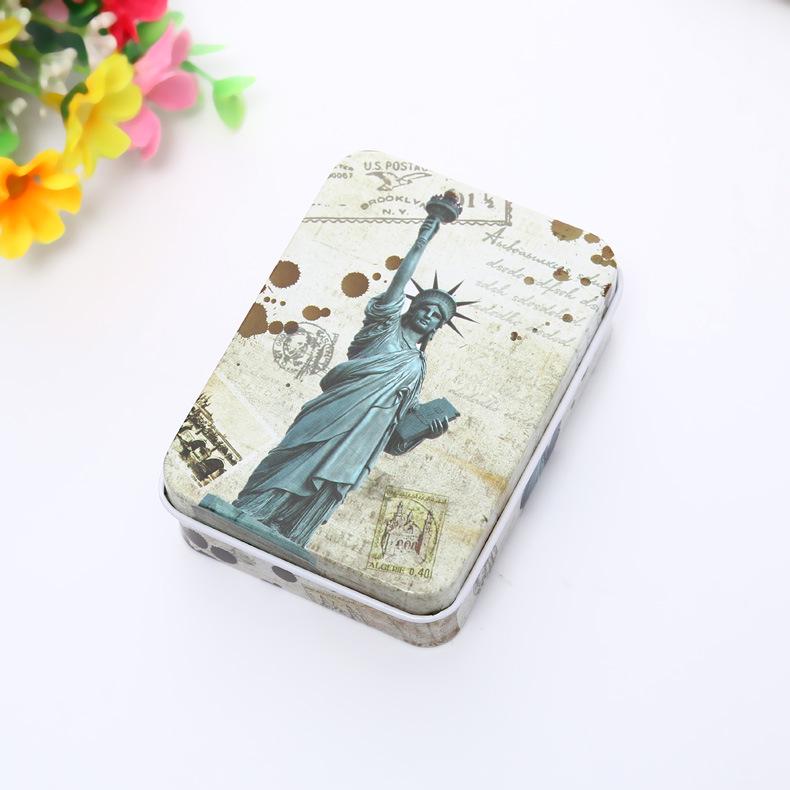 Creative Cartoon Mini Card and Hairpin Storage Tin Box