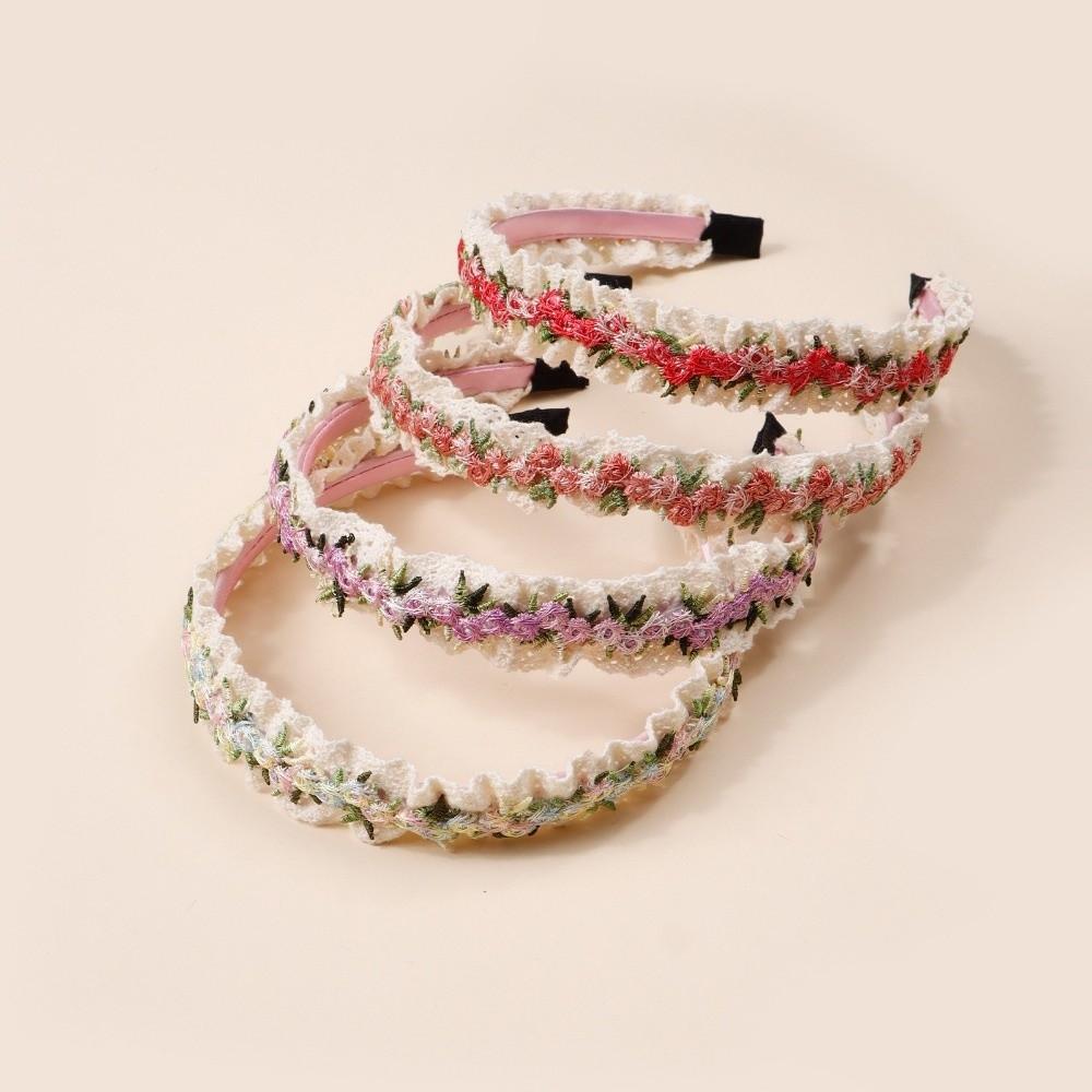 Korean Style Girl Hair Hoops Bezel Design Lace Headband  Ladies Boutique Hair Accessories