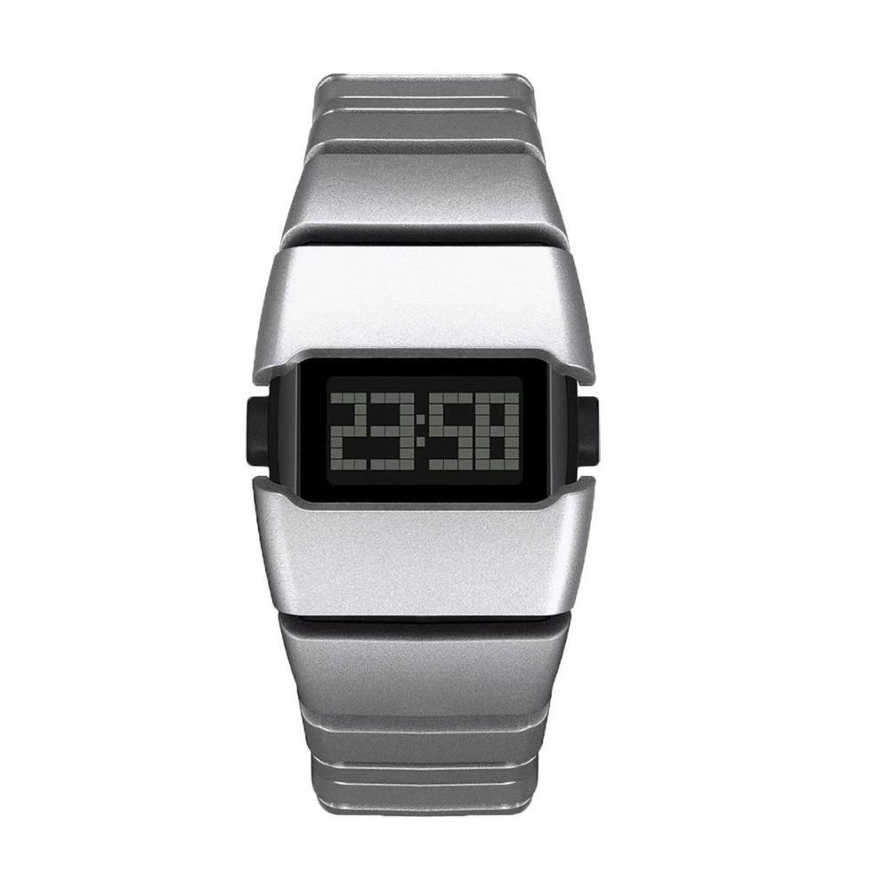 Stainless Steel LED Electronic Watch Plastic Wristwatch Fashion Sports Watch Daily Wear серебряный